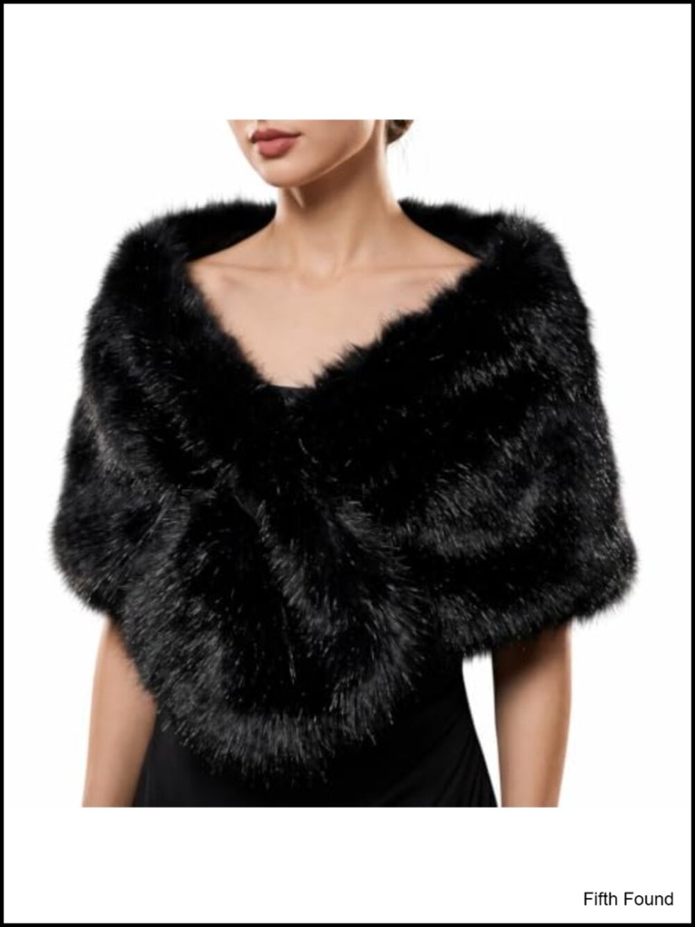 Faux Fur Shawl Wrap Women Winter Scarf Stole 64 Inch